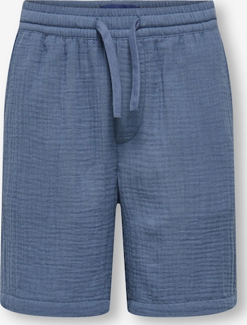Only & Sons Junior Trousers 'OSJTel-Pas' in Blue: front