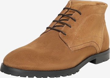 Henry Stevens Lace-Up Boots 'Wallace' in Brown: front