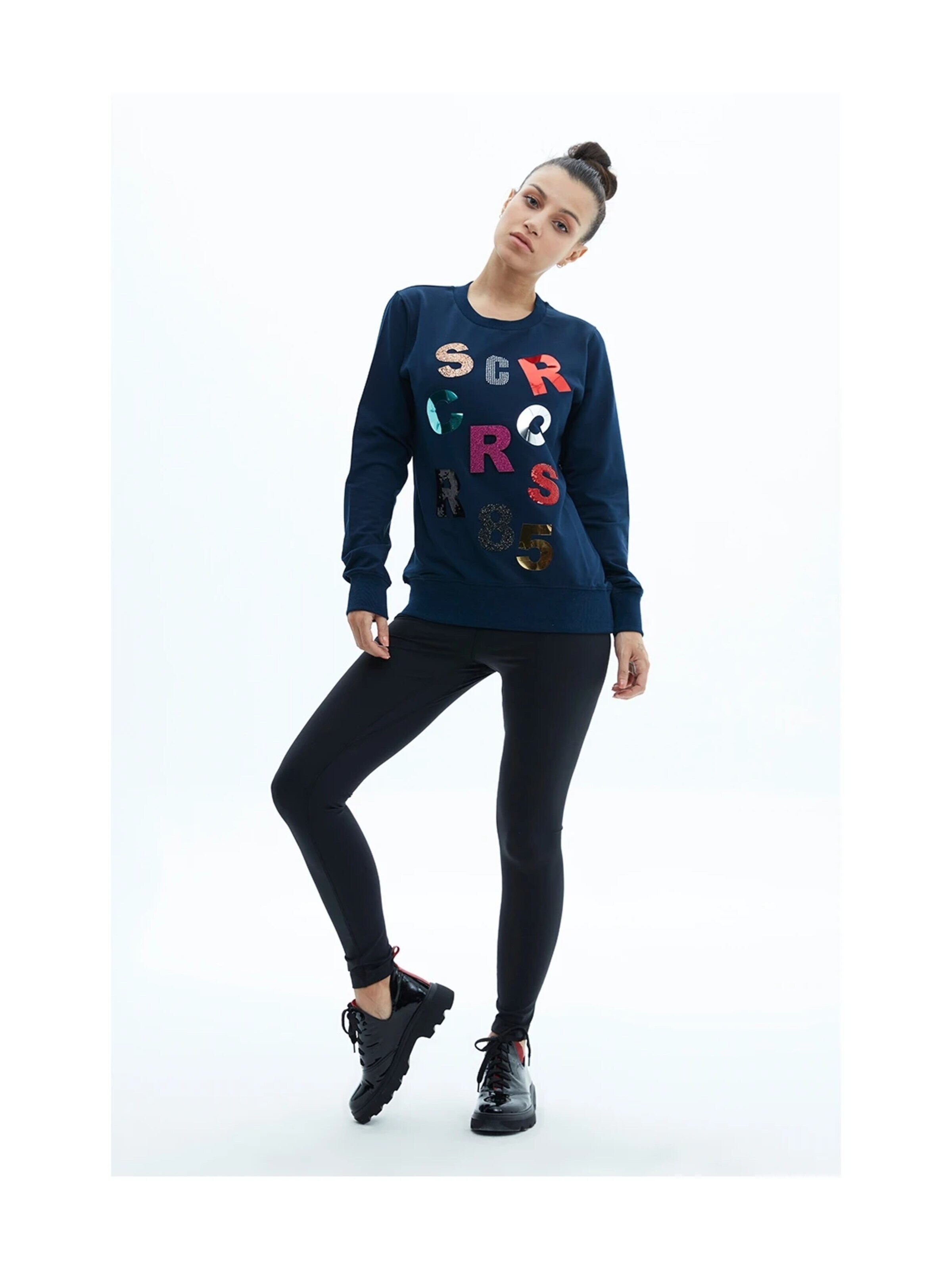 SCR. Sporttrui 'LELYA' in Blauw