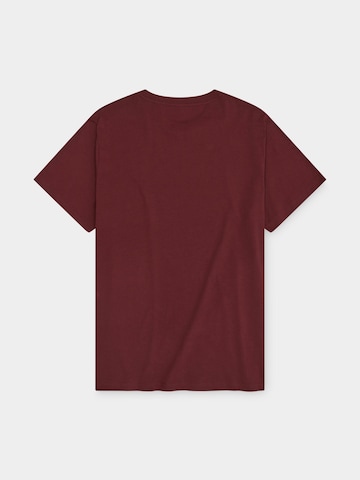 Bavarian Caps Shirt 'Schlümpfe: Gschmeidig Bleim' in Red