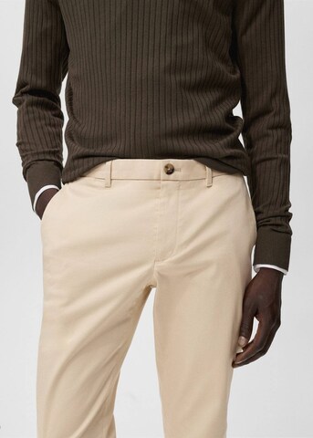 MANGO MAN Slimfit Chinohose 'Barna' in Beige