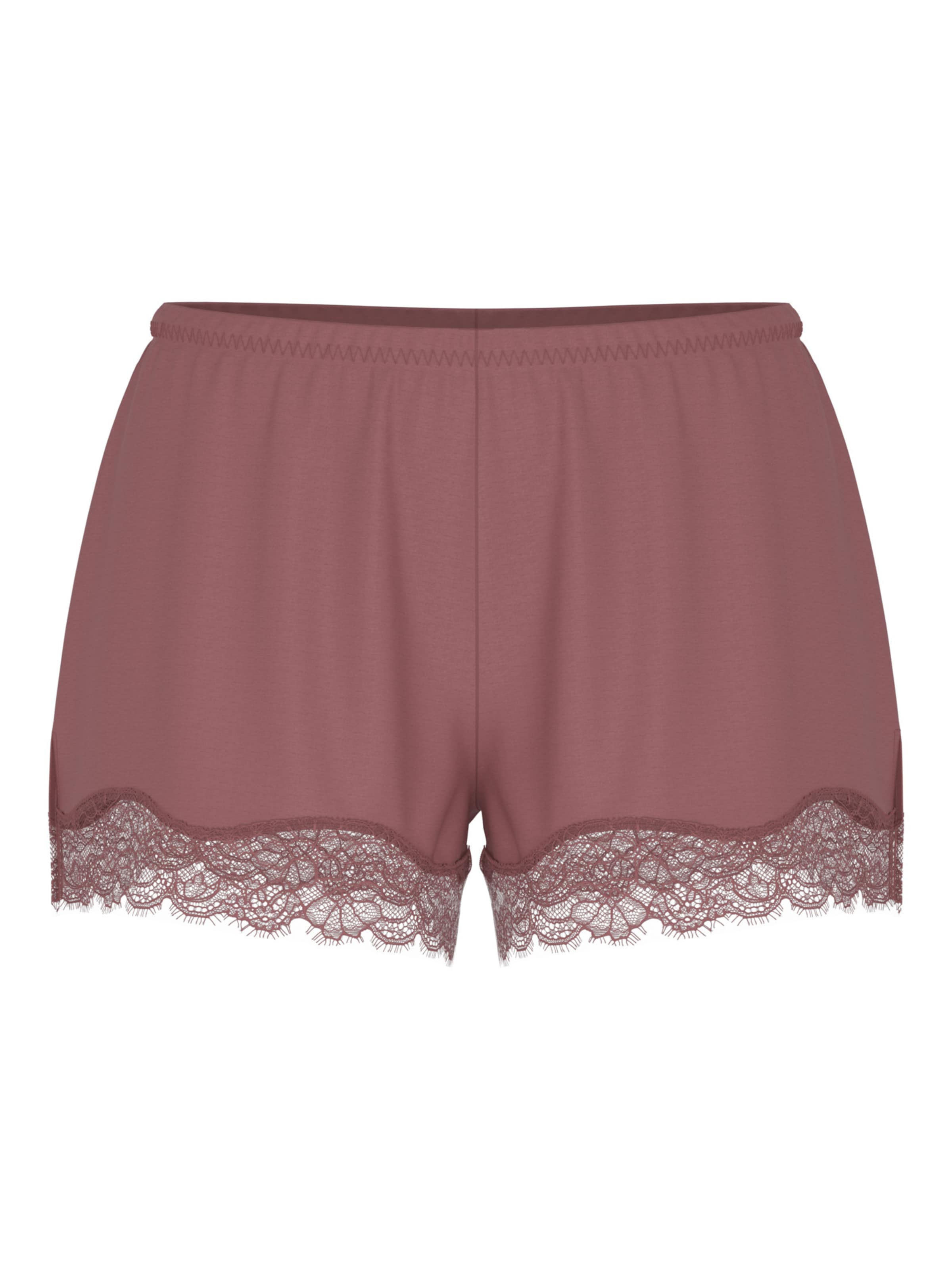 Pantalon de pyjama Mey en marron : devant