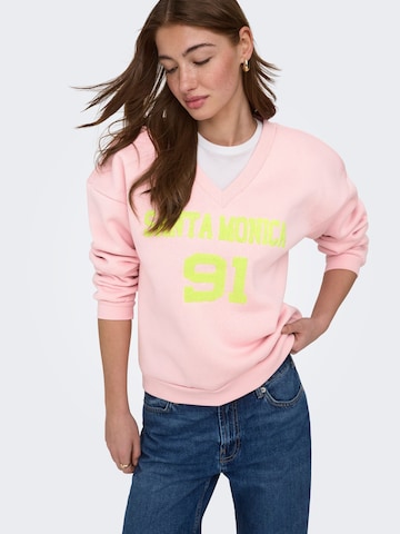 ONLY Sweatshirt 'ONLHOLLY' i pink