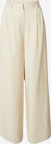 Guido Maria Kretschmer Women Wide leg Pleat-Front Pants 'Avena' in White: front