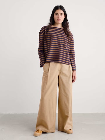 T-shirt 'Beach Boat' Seasalt Cornwall en violet