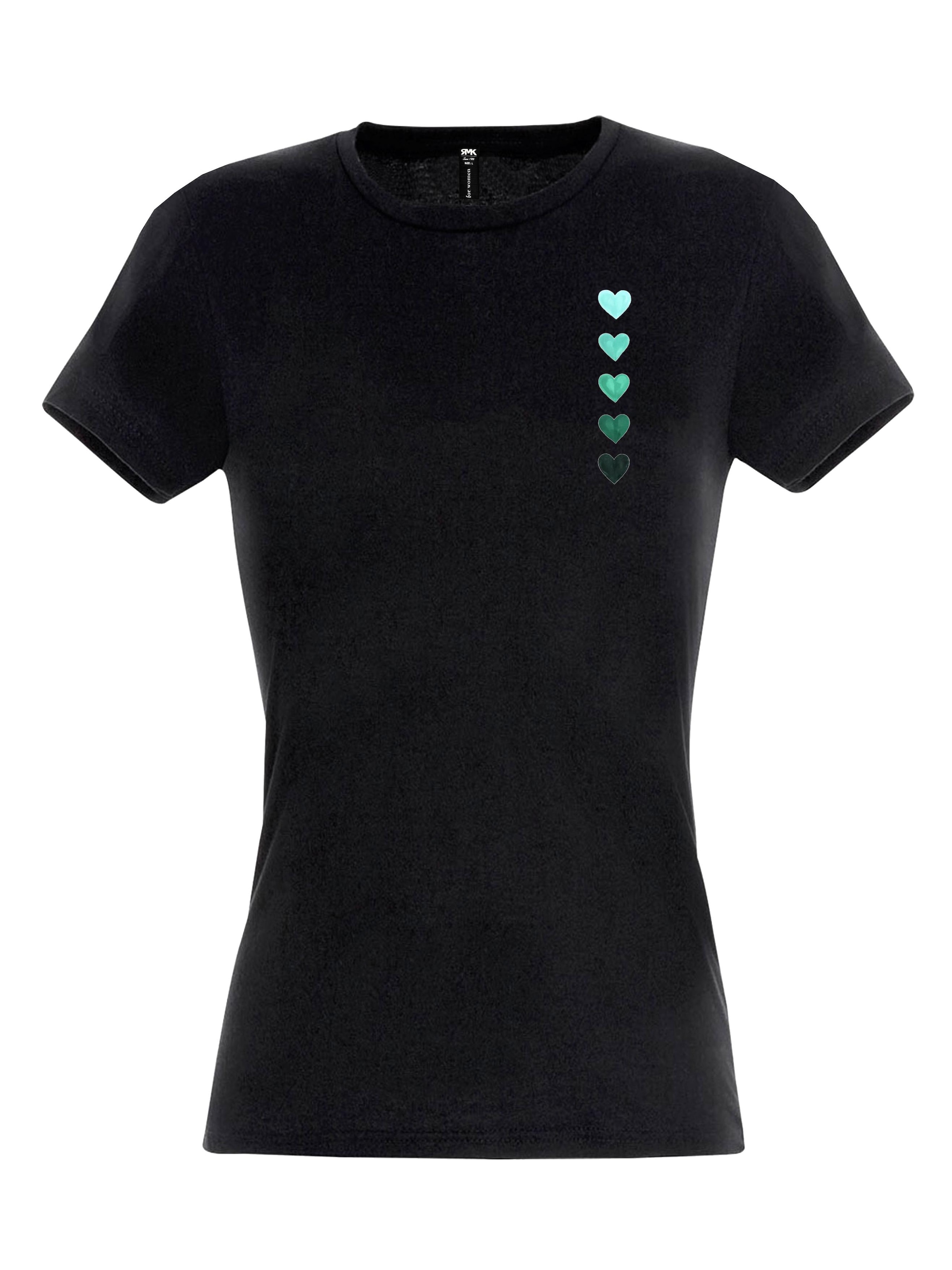 RMK Shirt 'Herz' in Black: front