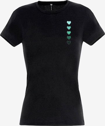 RMK Shirt 'Herz' in Black: front