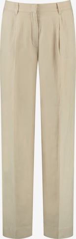 Wide Leg Pantalon à plis GERRY WEBER en beige : devant