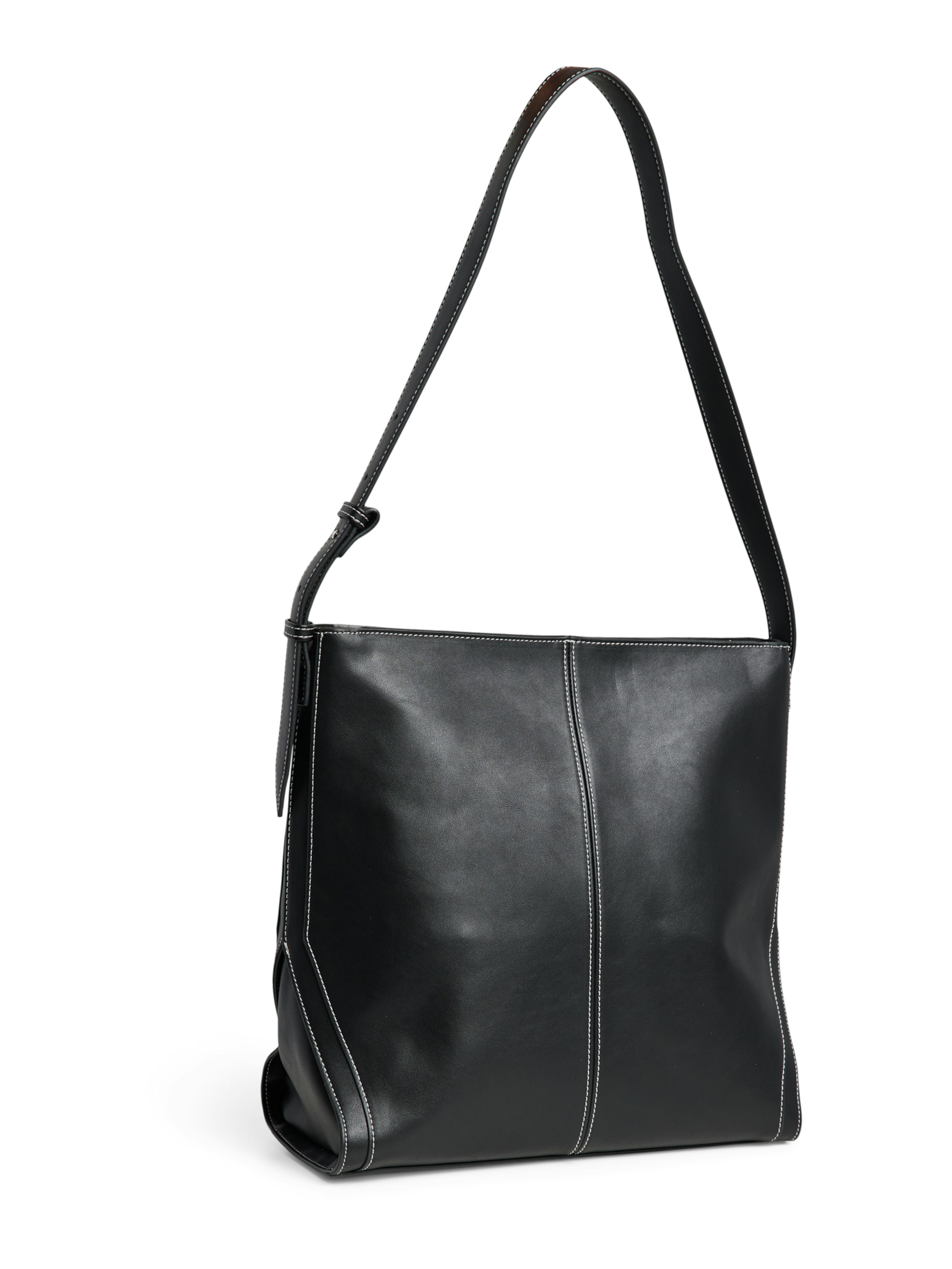 Cabas 'PCANNERIA' PIECES en noir : devant