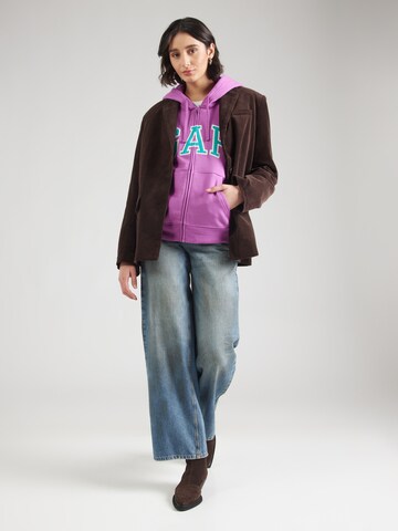 GAP - Sudadera con cremallera 'HERITAGE' en lila