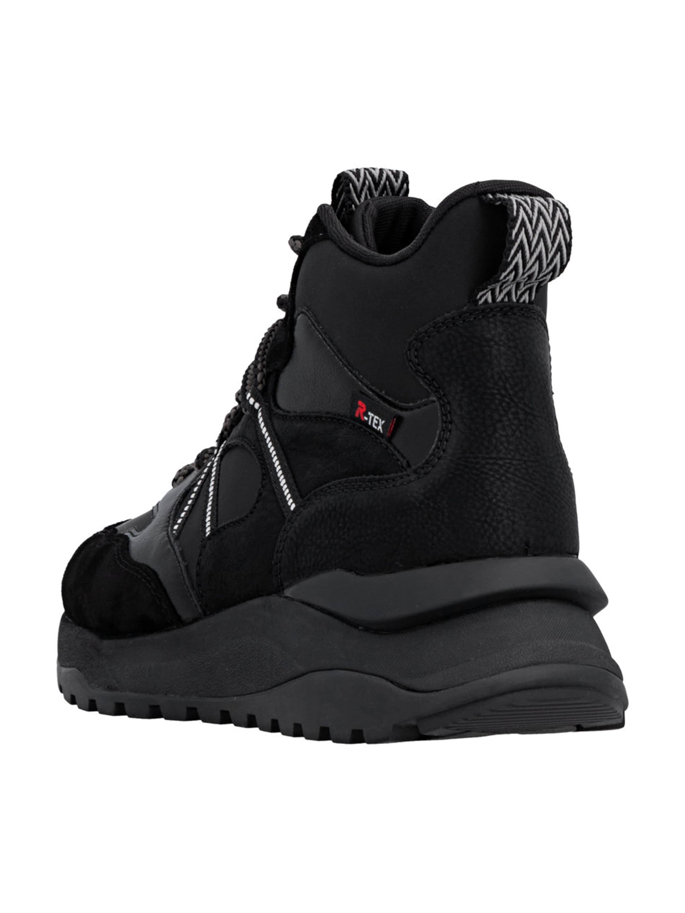 Rieker Sport Stövlett med snörning i svart