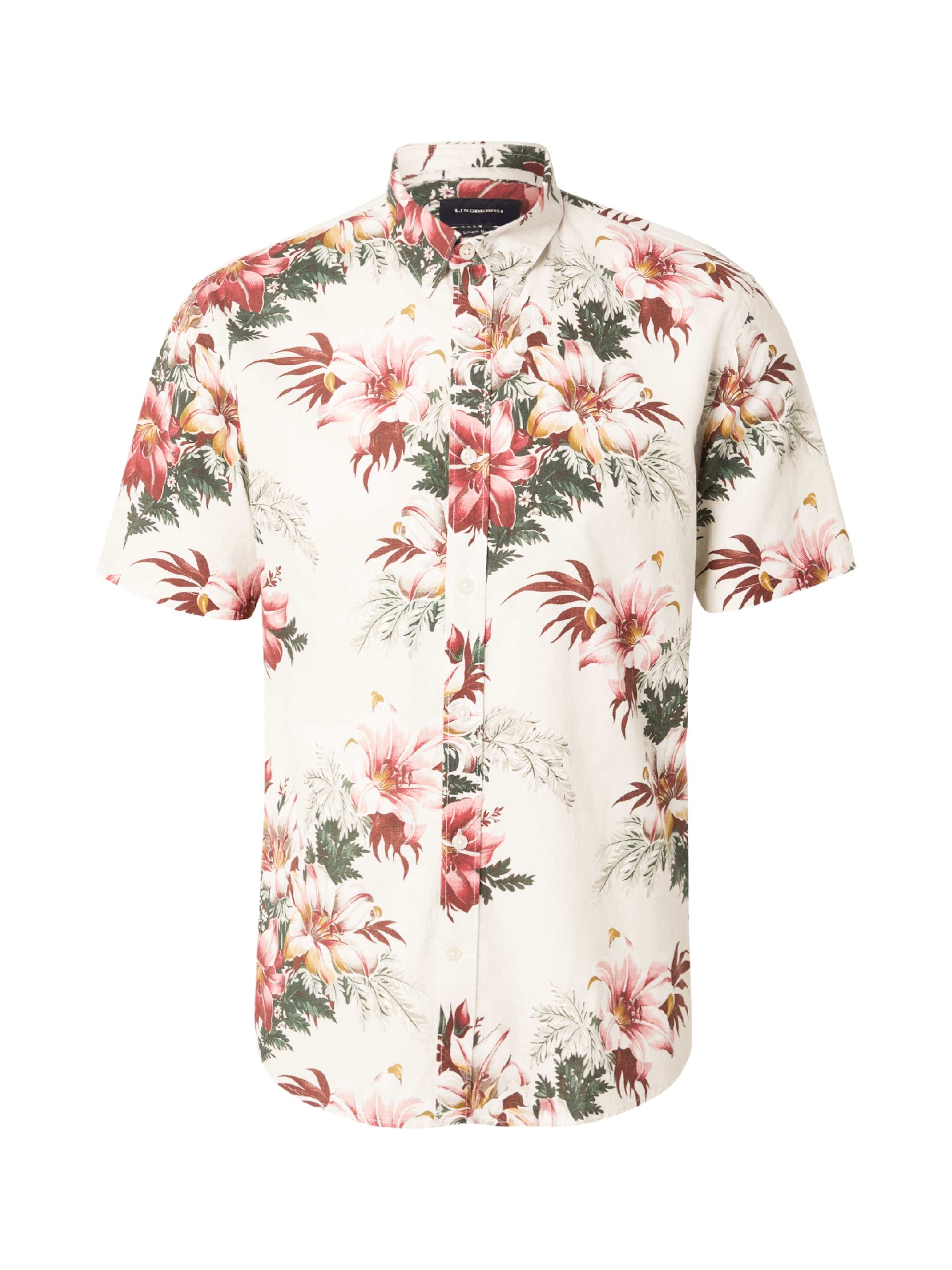 Coupe regular Chemise Lindbergh en blanc : devant