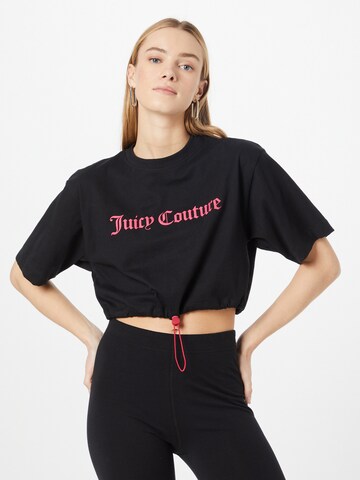 Tricou funcțional de la Juicy Couture Sport pe negru: față