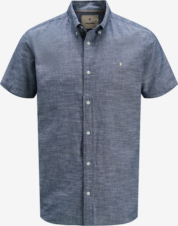 Chemise 'JPRBLUSummer' Jack & Jones Plus en bleu : devant