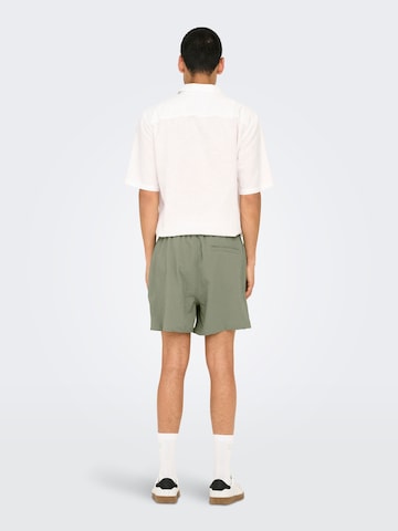 Only & Sons Badeshorts 'ONSTed' i grøn