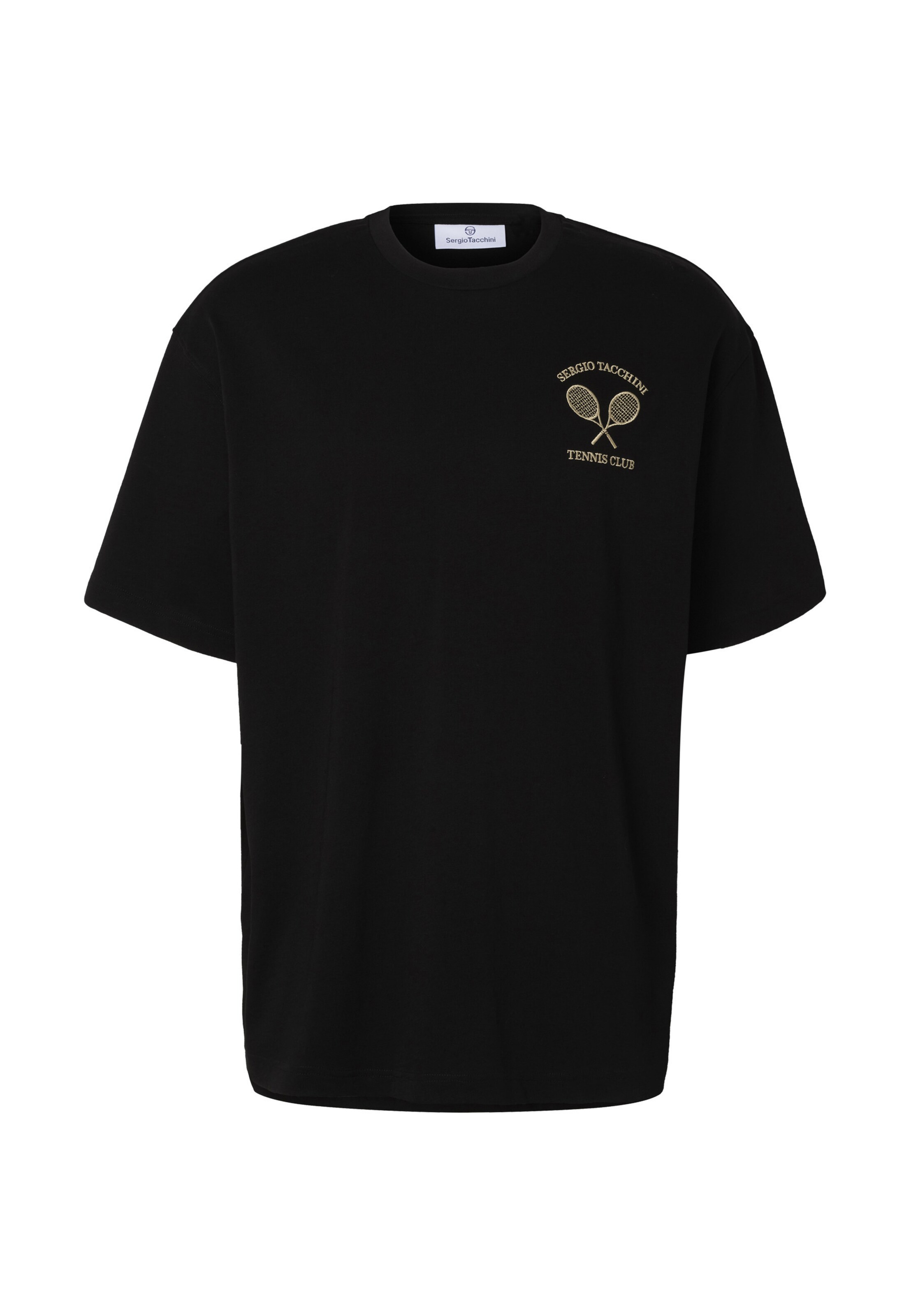 Maglia funzionale 'Britpop' di Sergio Tacchini in nero: frontale