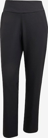 ADIDAS PERFORMANCE Workout Pants 'Rib High-Waist 7/8 Leggings' in Black: front