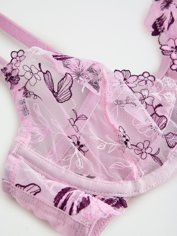 Lipsy - Soutien de tecido Soutien em rosa