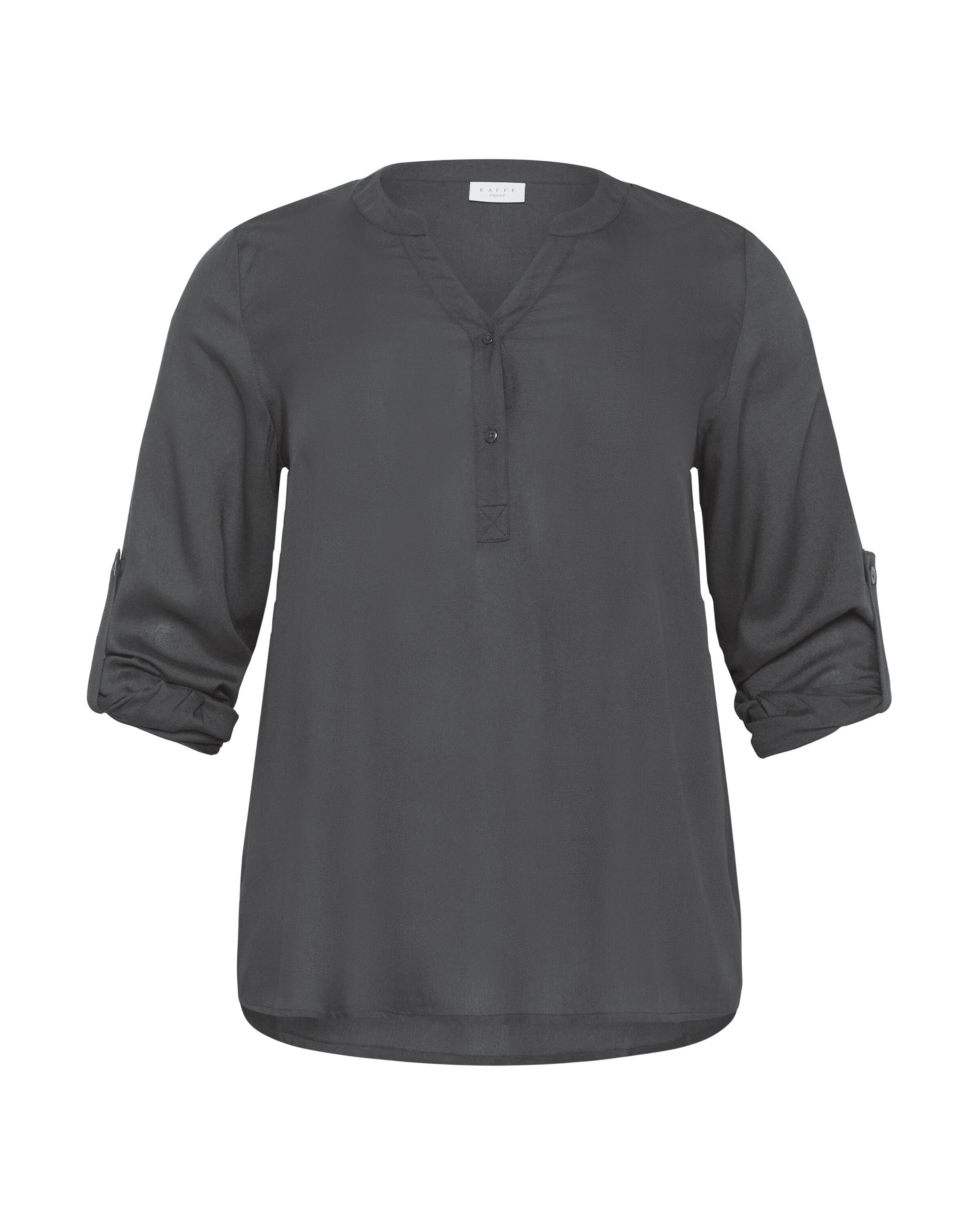 KAFFE CURVE Bluse 'KCSida' i grå: forside