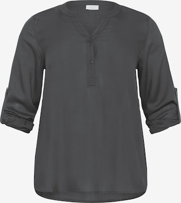 KAFFE CURVE Bluse 'KCSida' i grå: forside