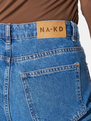 NA-KD Wide Leg Jeans in Blau