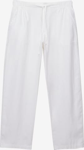 Pull&Bear Loosefit Hose in Weiß: Vorderseite