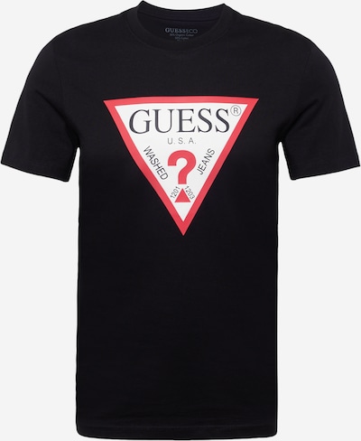 GUESS Tričko - červená / čierna / biela, Produkt