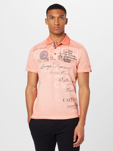 T-Shirt CAMP DAVID en orange : devant