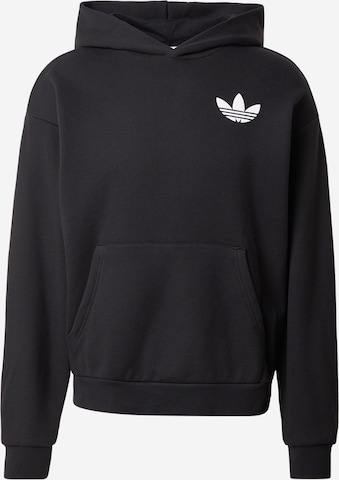 ADIDAS ORIGINALS Sweatshirt 'World Wide Hoops' in Zwart: voorkant