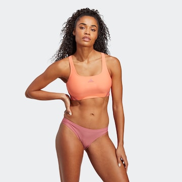 ADIDAS SPORTSWEAR Bralette Sports Bikini in Orange: front