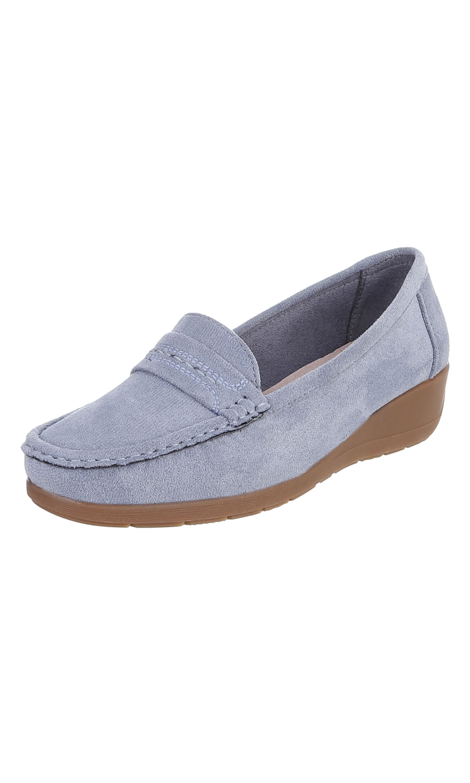 Ital-Design Slipper in Blau: Vorderseite