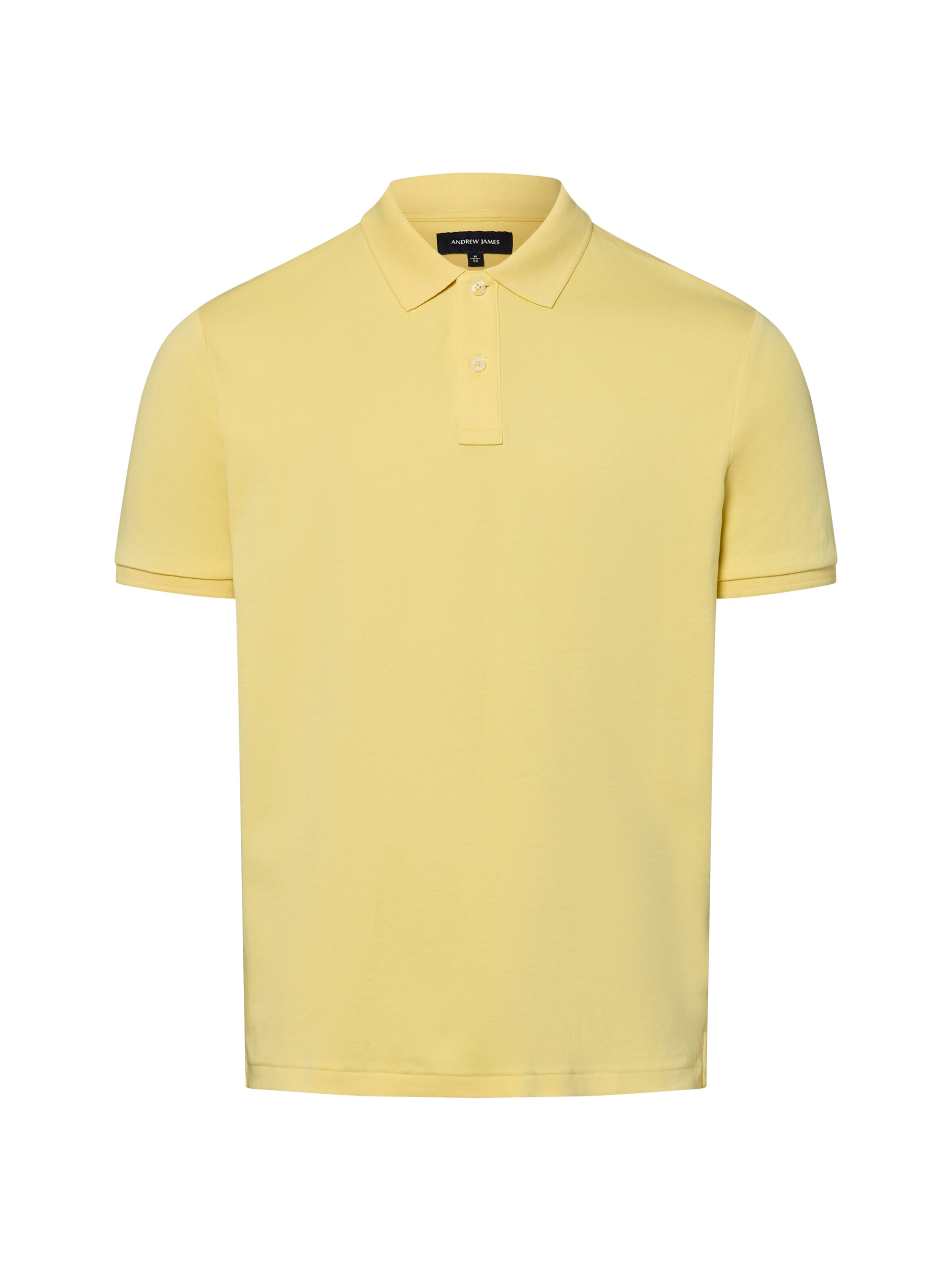 Andrew James Poloshirt in Gelb: Vorderseite