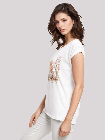 T-shirt 'Ostern Küken Ei Blumen' F4NT4STIC en blanc