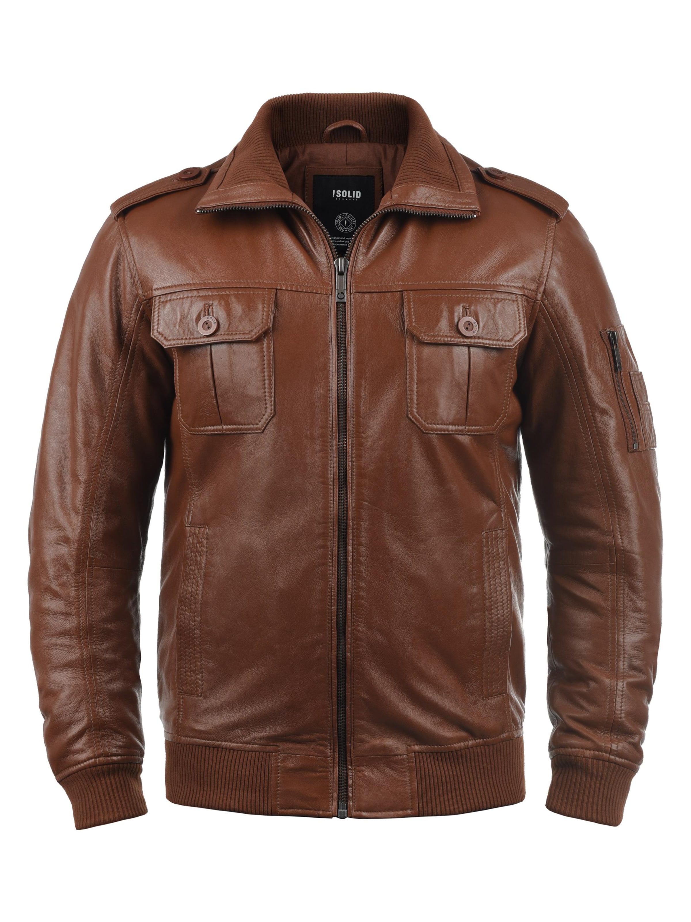 !Solid - Chaqueta de entretiempo 'SDFamash' en marrón: frente