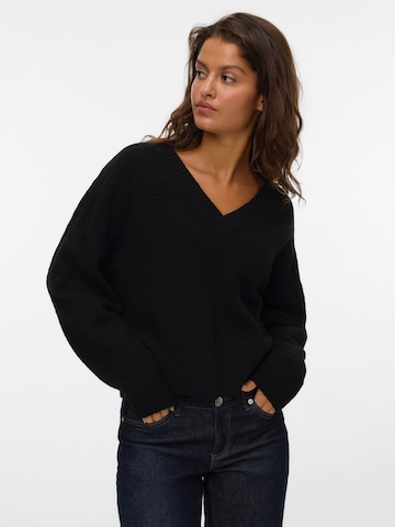 VERO MODA Pulóver 'VMBOOM' - fekete: elől