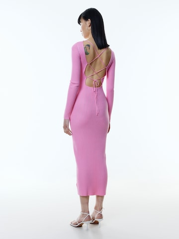 EDITED Gebreide jurk 'Oline' in Roze