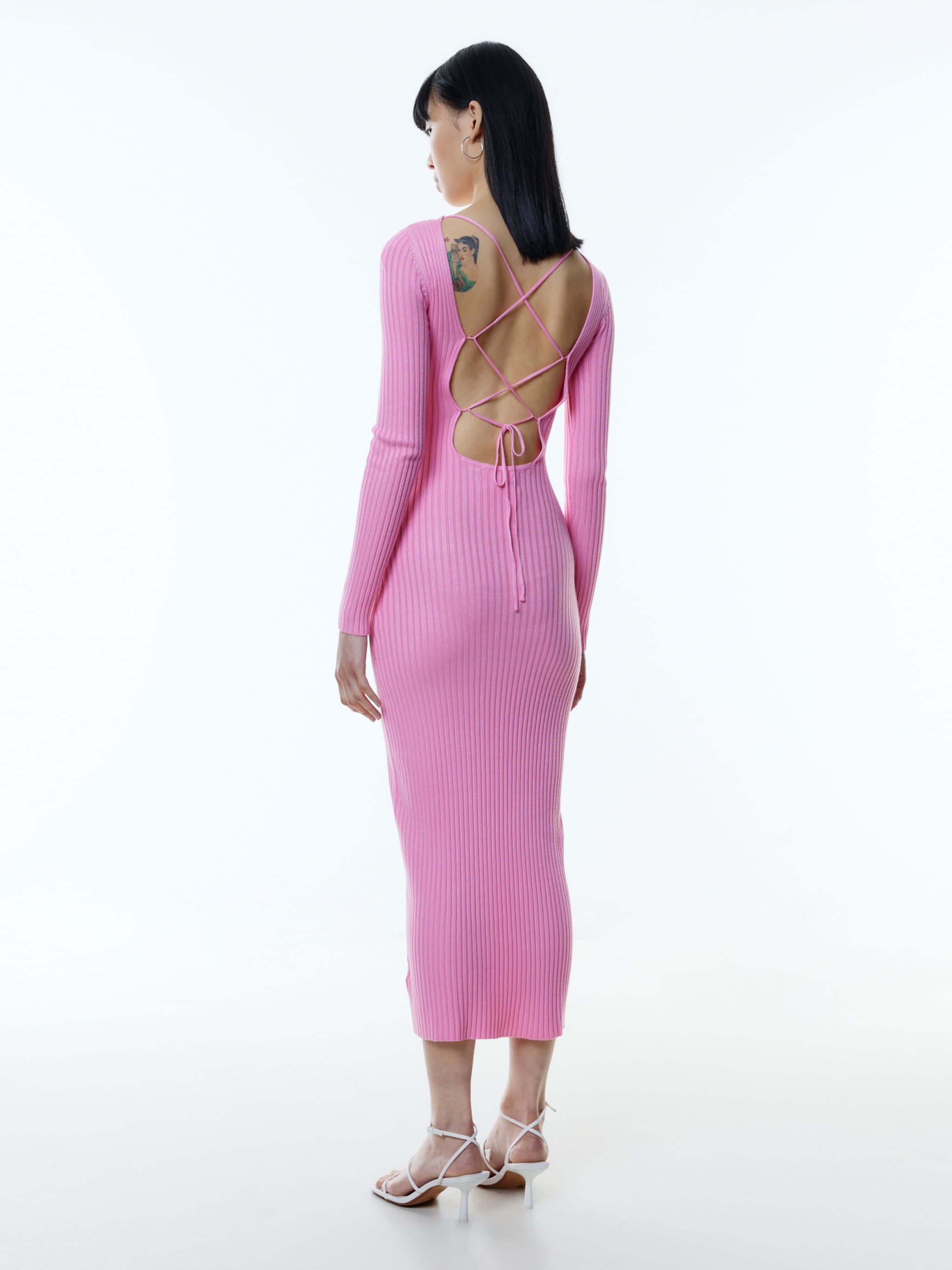 EDITED Producten Gebreide jurk 'Oline' Pink