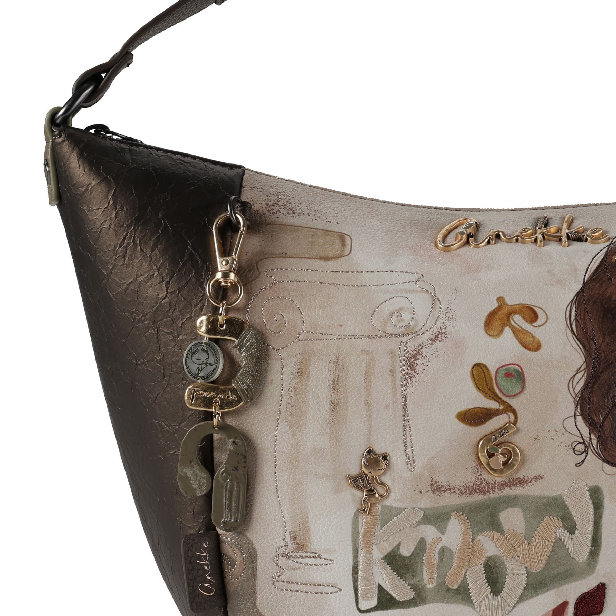Anekke Schultertasche 'Muse' in Braun