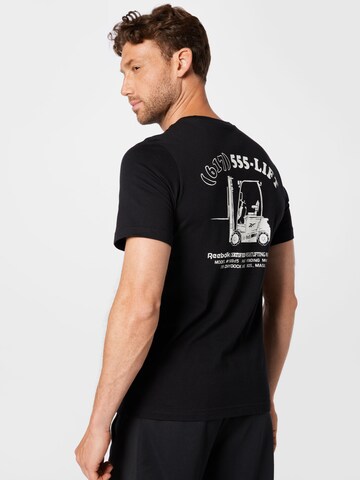 T-Shirt fonctionnel Reebok en noir