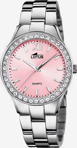 Lotus Analog Watch in Pink: front