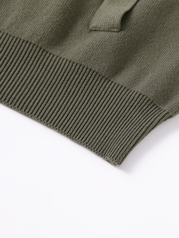 ALLTHEMEN Gebreid vest 'Luftmasche' in Groen
