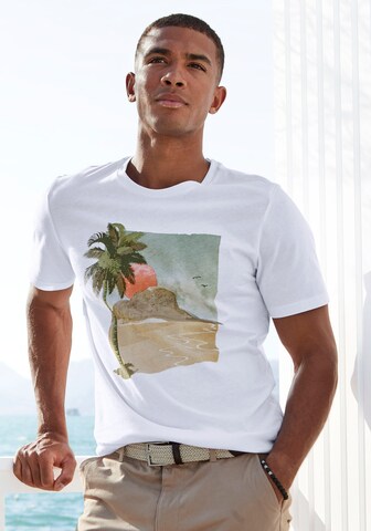 BEACH TIME Shirt in Green: front