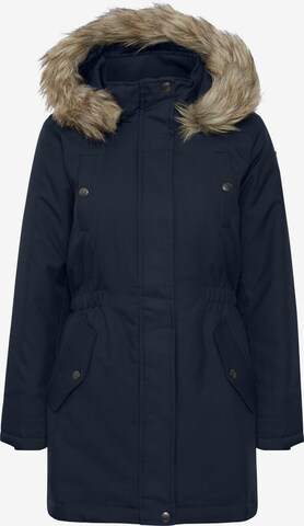 Oxmo Winterjas 'Maribel' in Blauw: voorkant