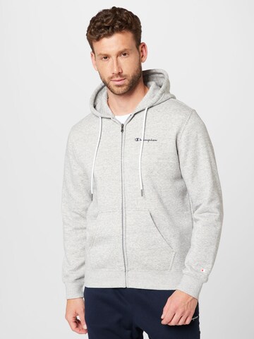 Champion Authentic Athletic Apparel Sweatjacke in Grau: predná strana