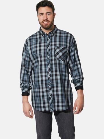 Charles Colby Comfort Fit Hemd 'Duke Peregrine' in Blau: Vorderseite