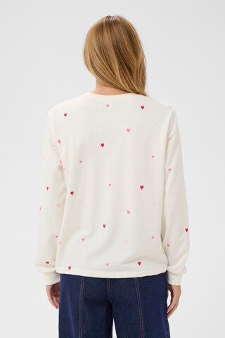 SAINT TROPEZ Sweatshirt 'Johanni' i hvid