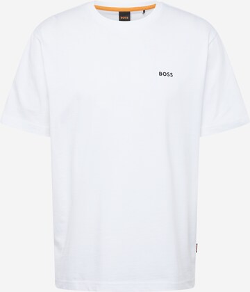 T-Shirt 'Coral' BOSS en blanc : devant