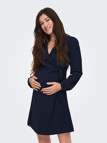 Only Maternity Jurk in Blauw: voorkant