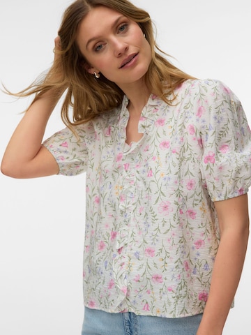 VERO MODA Blouse 'JULIETTE' in Wit: voorkant