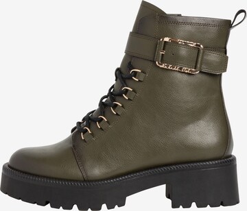 TAMARIS Lace-Up Ankle Boots in Green